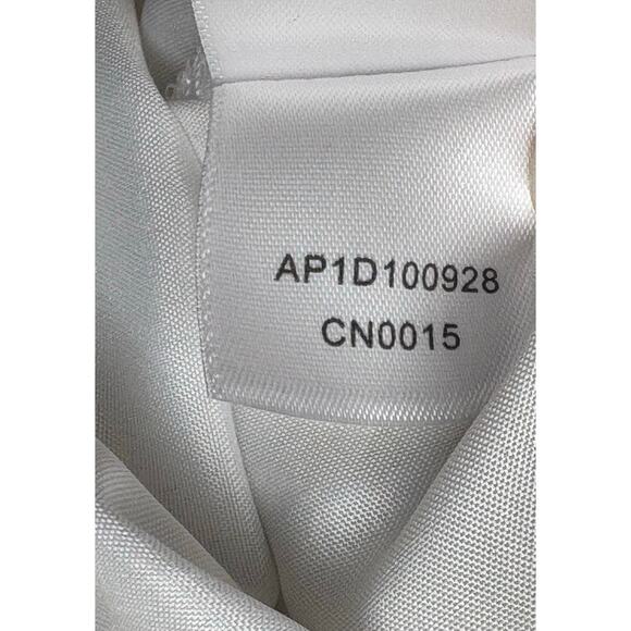 NWT Adrianna Papell 3D Lace Midi Fit & Flare Dress Size 8 Ivory Gold - Picture 13 of 14